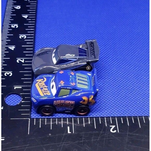 Disney/Pixar/Mattel/Die-cast Mini Racers Jackson Storm & Rust-eze  Lot Of 2.... - Picture 6 of 8